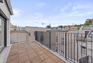 Erstbezug - Atemberaubende Dachterrasse in den Innenhof!