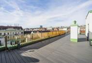 Top-Penthouse am Naschmarkt mit spektakulärer Dachterrasse und atemberaubendem Blick über Wien