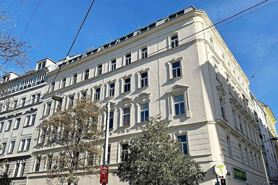ERSTBEZUG, AUGARTEN-NÄHE, klimatisiertes 44 m2 Dachgeschoss, 2 Zimmer, Komplettküche, Duschbad, Parketten, Brigittenauer Lände, Wohnung-miete, 898,35,€, 1200 Wien 20., Brigittenau
