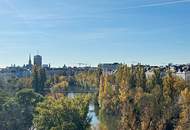 ERSTBEZUG, DACHGESCHOSS, klimatisierte 82 m2 Neubau mit Balkon, Wohnküche, 2 Zimmer, Wannenbad, Parketten, Augarten