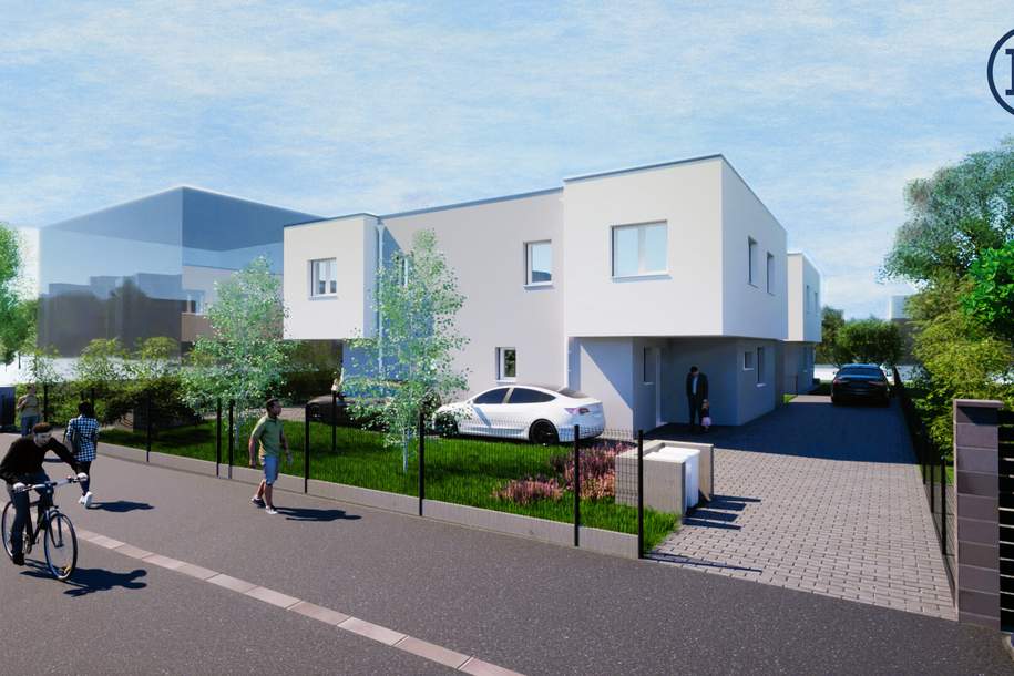 Neubau-Doppelhaushälfte in Toplage: Urban leben, naturnah wohnen – ab €578.900!, Haus-kauf, 599.900,€, 1220 Wien 22., Donaustadt