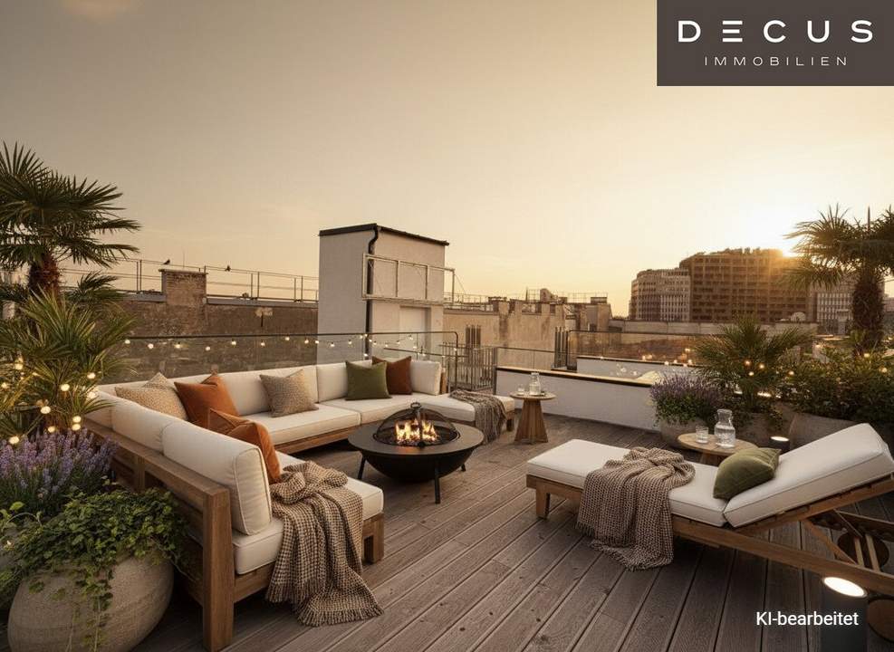 Spektakuläres Penthouse mit Panoramadachterrasse &amp; privater Sauna