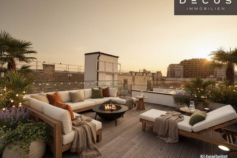 Spektakuläres Penthouse mit Panoramadachterrasse & privater Sauna, Wohnung-kauf, 1.958.500,€, 1020 Wien 2., Leopoldstadt