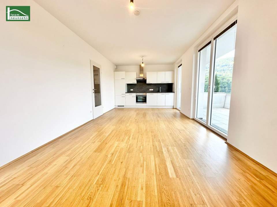 Urban & Modern - Tolle 3-Zimmer-Wohnung mit geräumiger Freifläche in Grünruhelage - Green City