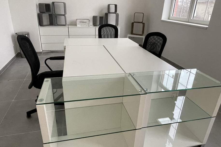 PROVISIONSFREI!!! Frisch saniertes, geräumiges Büro, Praxis, Ordination, Fotostudio, Proberaum mit großem Vorraum/Warteraum, Gewerbeobjekt-miete, 650,00,€, 2601 Wiener Neustadt(Land)