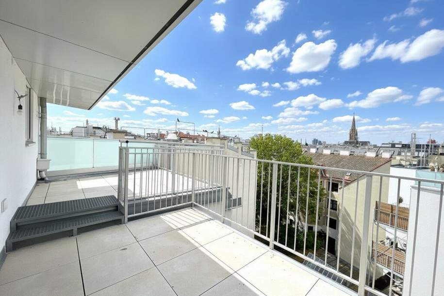 1030! Schöne 3-Zimmer DG-Wohnung mit Terrasse und Traumblick!, Wohnung-miete, 2.921,94,€, 1030 Wien 3., Landstraße