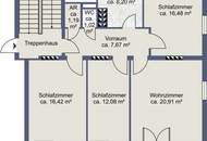 4-Zimmer-Eckwohnung mit großem Balkon in Josefiau
