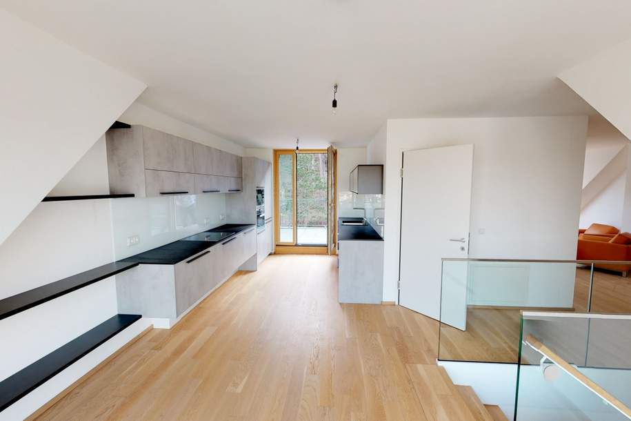 Waldrand Living - Wunderschöne Dachgeschoss-Maisonette mit zwei Garagenplätzen, Wohnung-miete, 2.835,54,€, 2340 Mödling