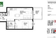 Moderne 2-Zimmer-Wohnung mit Balkon in zentraler Lage beim FAC-Platz, nur wenige Minuten von der S-Bahnstation Jedlersdorf entfernt – Verfügbar ab Oktober!