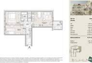 UMS ECK 51 – Großzügige 3-Zimmer-Neubauwohnung mit Balkon