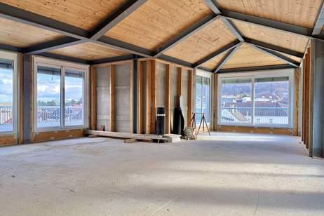 Yogastudio, Fitnessraum oder Seminarraum im medizinischen Bereich | über den Dächern Hainburgs | inkl. Rundumterrasse ca. 136m², Gewerbeobjekt-miete, 1.730,65,€, 2410 Bruck an der Leitha