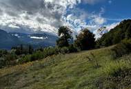 Grundstück mit Blick ins Rosental und auf die Karawanken in erhöhter Lage der Gemeinde Köttmannsdorf