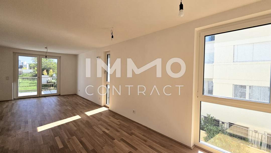 Grünblick und doch zentral: Helle 3-Zimmer-Wohnung mit Balkon m Erstbezug - Provisionsfrei!