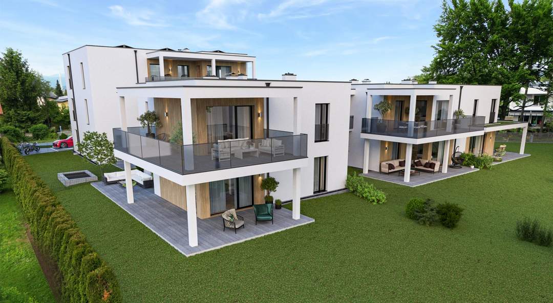 Modernes Wohnen in Graz: Neubau mit großem Balkon