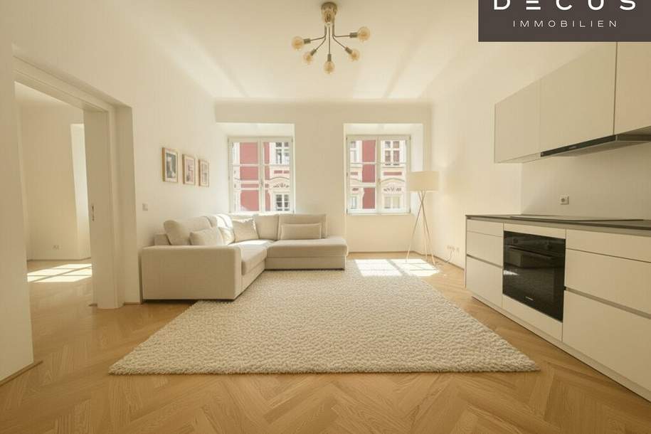 | TRAUMHAFTE 2-ZIMMER-ALTBAUWOHNUNG | ERSTBEZUG | ca. 78,85m² | 2.OG. | HELL, SONNIG &amp; RUHIG | RICHTUNG KAPAUNPLATZ | BESTLAGE | INNENSTADT, Wohnung-miete, 1.368,14,€, 8010 Graz(Stadt)
