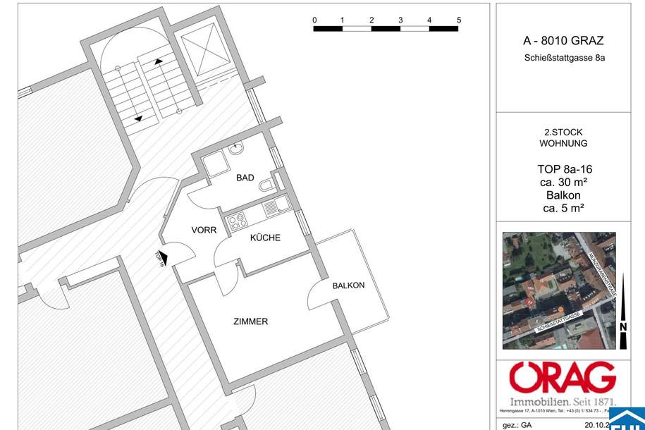 Charmante 2-Zimmer-Wohnung mit Balkon in Graz, Wohnung-miete, 445,00,€, 8010 Graz(Stadt)