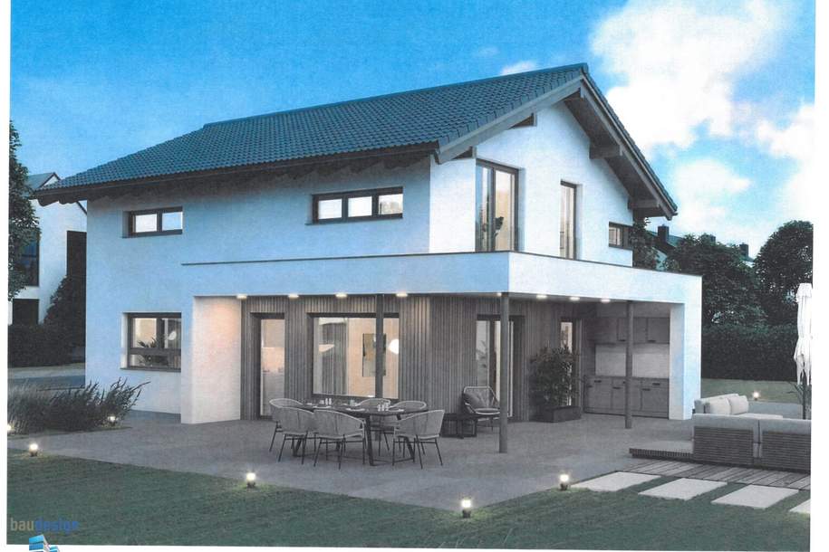 KORNEUBURG - Neubau Erstbezug ! Modernes exklusives Einfamilienhaus in schöner Siedlungslage !, Haus-kauf, 983.300,€, 2100 Korneuburg