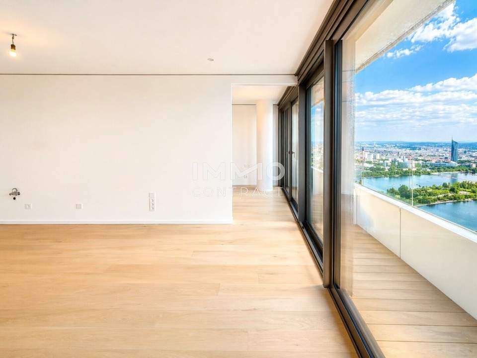 DANUBEFLATS: Smarter 2 Zimmer Grundriss - Pool, Sauna, Fitness, Concierge inklusive
