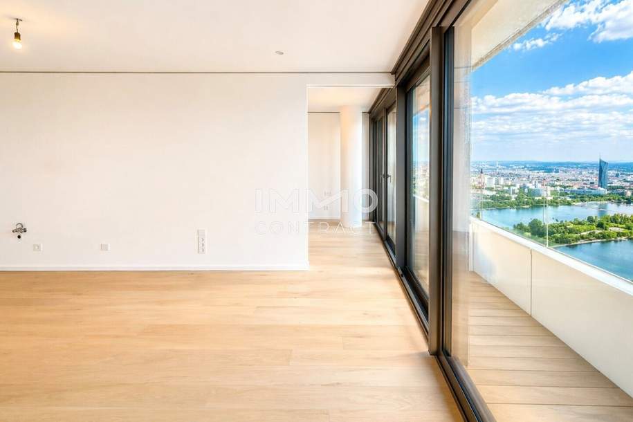 DANUBEFLATS: Smarter 2 Zimmer Grundriss - Pool, Sauna, Fitness, Concierge inklusive, Wohnung-kauf, 566.200,€, 1220 Wien 22., Donaustadt