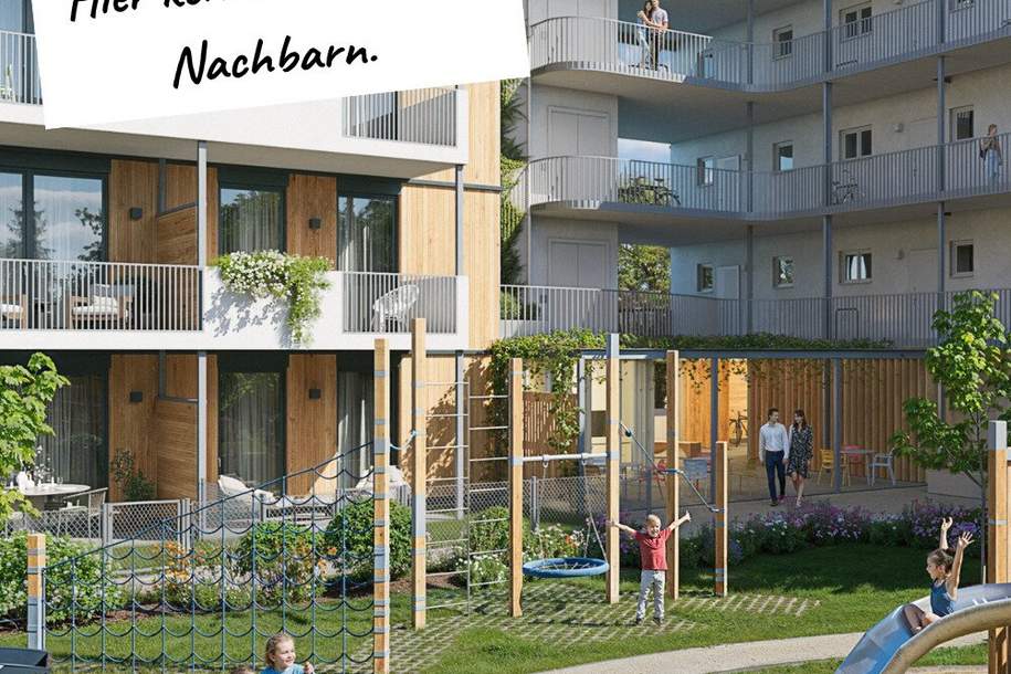 HYGGE Wohnen Top B0.2 - Traumhafte Gartenwohnung 68,38m² mit 3 Zimmer, Wohnung-kauf, 4600 Wels(Stadt)
