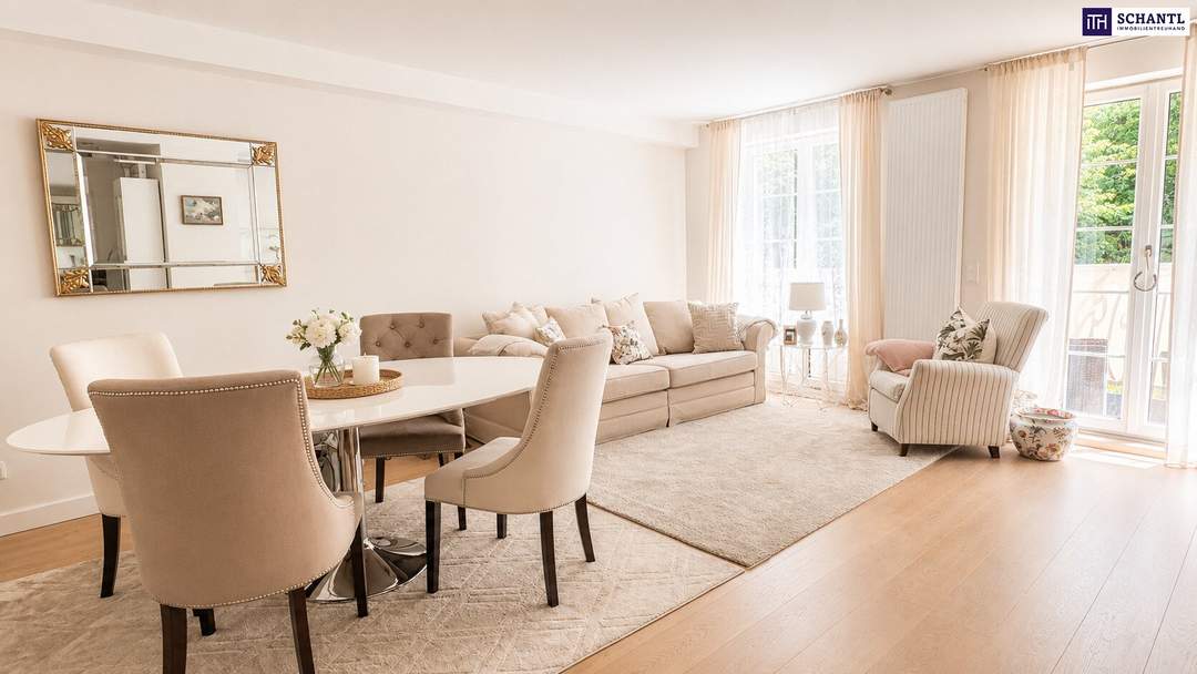 Gartenwohnung in Bestlage Gersthof – 2 Balkone, Eigengarten und optional 2 Garagenplätze