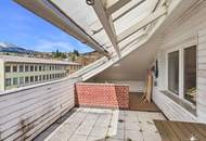 Zentrale Dachgeschoßwohnung mit großzügiger Terrasse. Stellplatz. Spittal an der Drau.