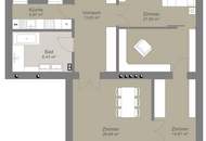 Zu Fuß zum Rochusmarkt & Donaukanal | Großzügiger Altbau mit ca. 3,60 m Raumhöhe | Separate Küche inkl. Küchenzeile | Hofseitiges Schlafzimmer mit Grünblick