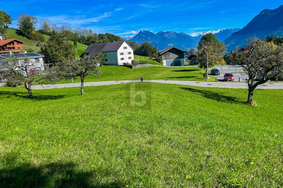 UNVERBAUBARER PANORMABLICK IM BERGDORF GURTIS, Grund und Boden-kauf, 350,€, 6820 Feldkirch