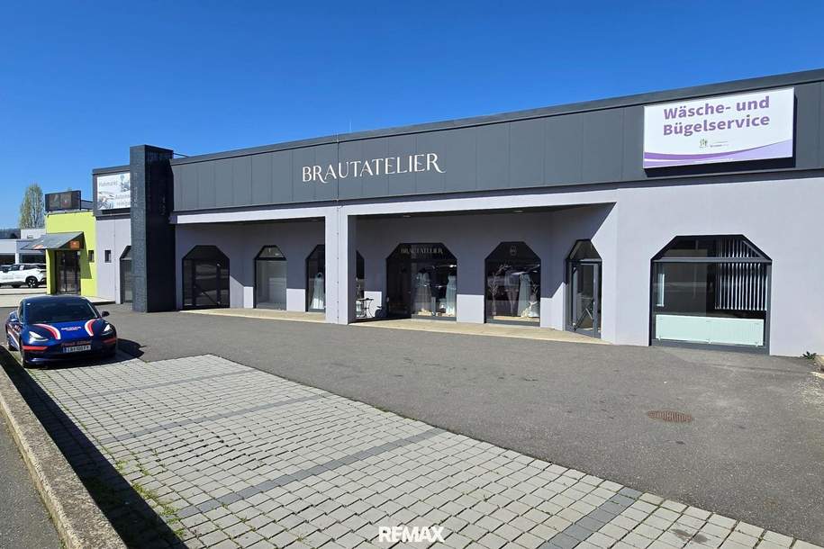 Perfekt für Wasch & Bügelservice: 227 m² in Toplage - Anschlüsse vorhanden, beste Frequenz, sofort nutzbar, Gewerbeobjekt-miete, 2.191,00,€, 8435 Leibnitz