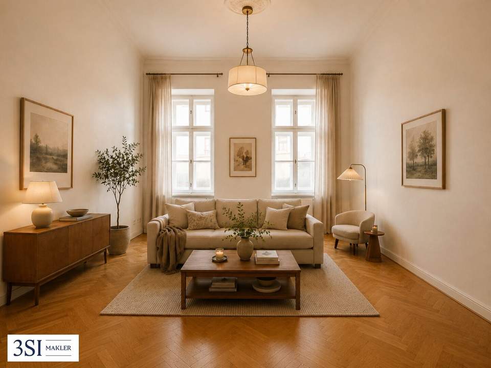 Edle 2-Zimmer-Altbauwohnung in ruhiger Seitenstraße des 12. Bezirks