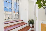Helle Maisonettewohnung mit großer Dachterrasse in Kaisermühlen