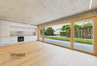 Moderne 3-Zimmer-Erstbezugswohnung mit privatem Garten, großen Fensterfronten und viel Tageslicht