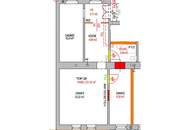 Perfekt geschnitten: Frisch sanierte 3-Zimmerwohnung in bester Lage in 1150 Wien