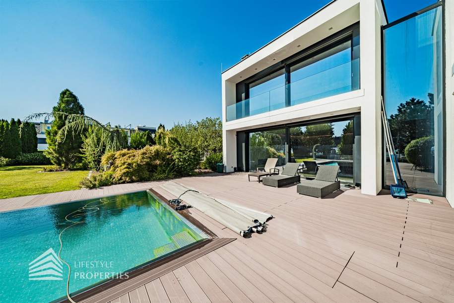 Extravagante 5-Zimmer Designvilla mit großartigen Garten und Pool, Stadtgrenze, Haus-kauf, 3.950.000,€, 1100 Wien 10., Favoriten