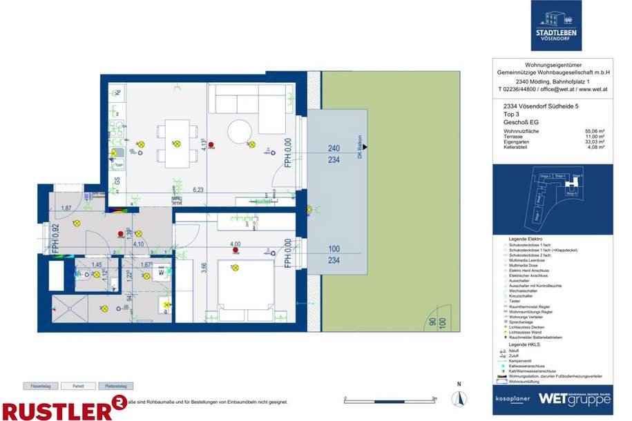 Kompakte 2 Zimmerwohnung mit Garten, Wohnung-kauf, 264.400,€, 2331 Mödling