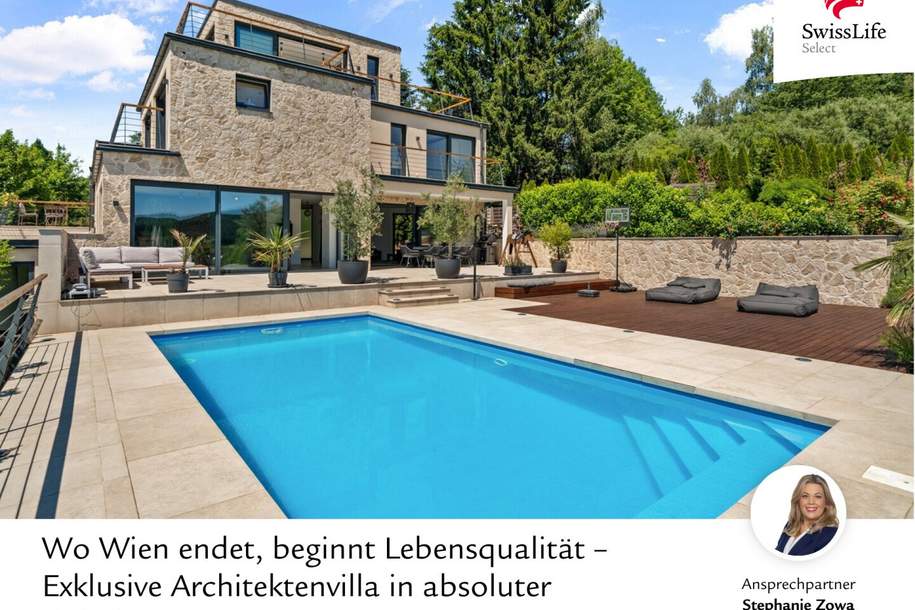 Wo Wien endet, beginnt Lebensqualität – Exklusive Architektenvilla in absoluter Ruhelage, Haus-kauf, 2.500.000,€, 3011 Sankt Pölten(Land)