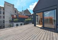 Außergewöhnliche DG-Maisonette mit 2 Terrassen beim Naschmarkt mit Garage im Haus