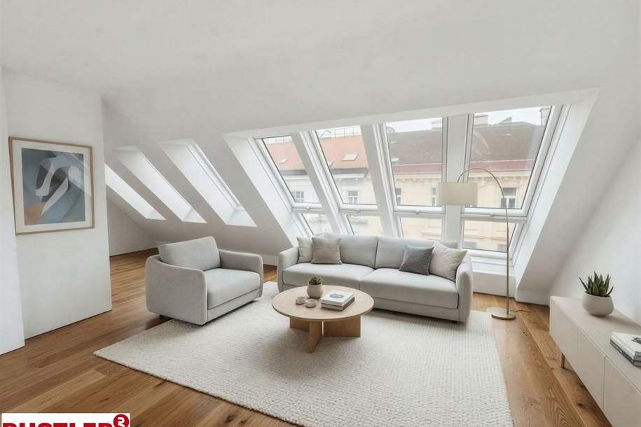 Erstbezug! Dachgeschosswohnung mit Freifläche in bester Lage - Nähe Kutschkermarkt, Wohnung-kauf, 580.000,€, 1180 Wien 18., Währing