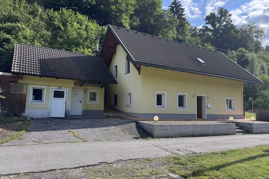 Zweifamilienhaus mit Nebengebäude und großzügigem Garten nahe Dreiländereck !, Haus-kauf, 229.000,€, 9602 Villach Land