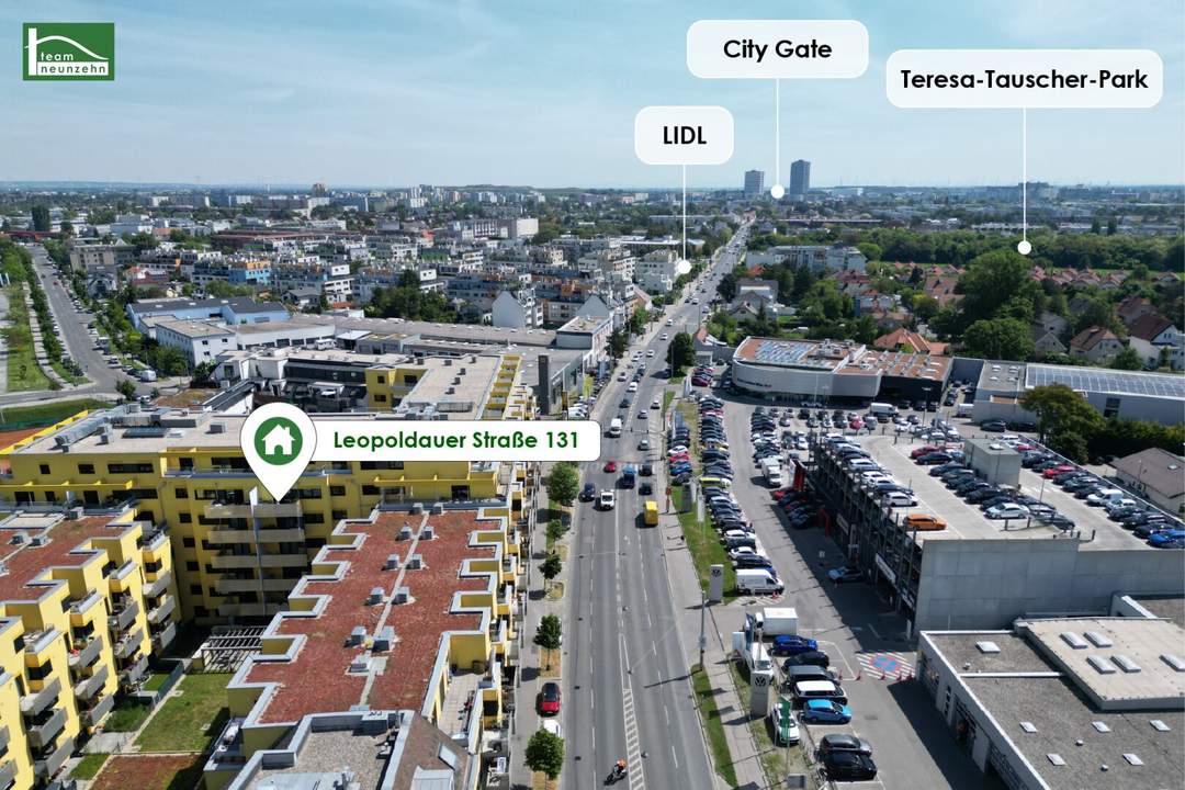 LEO 131 - Tolle 2-Zimmer Wohnung mit Balkon! Nur 4 Bus-Stationen zum Bahnhof Floridsdorf und viel Grün in der Nähe!