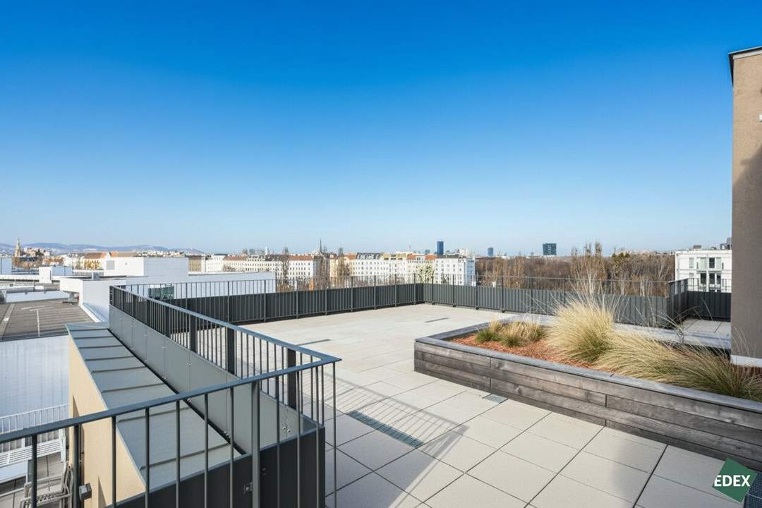 IU | Traumhafte 3-Zimmer Wohnung mit atemberaubender 144 m² großen Terrasse