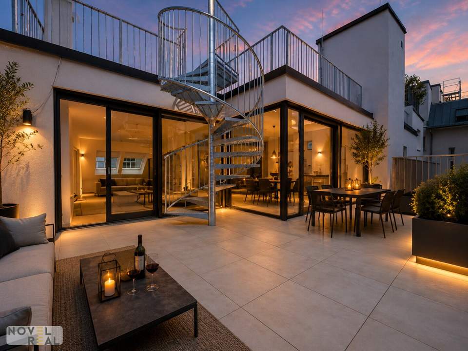 Eine neue Ikone exklusiven Wohnens – Soeben vollendetes Luxus-Penthouse mit spektakulärer Dachterrasse