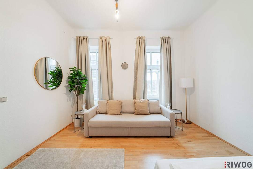 RETRO-CHIC MIT GARTEN II 2 ZIMMER ALTBAUWOHNUNG II 2. OG MIT LIFT II ca. 63m² EIGENGARTEN II AIRBNB oder SELBST EINZIEHEN II SOFORT NUTZBAR II NÄHE U6/AKH/VOLKSOPER/WUK