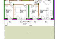 105,63qm 4ZI- Terrassen-Wohnung