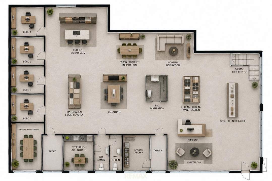 Gewerbeimmobilie in Klagenfurt – 638 m² für Praxis, Büro, Schulung, Showroom und mehr