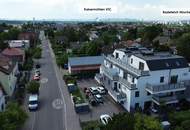 Wohnen im Grünen! Klimatisierte Wohnung mit Weitblick und großer Terrasse in Essling! Lobau und Kirschenallee ums Eck!