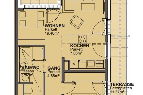 AKTION - 1. Monat Mietfrei - nähe Marchfeldkanal - Baujahr 2021, Wohnung-miete, 987,47,€, 1210 Wien 21., Floridsdorf