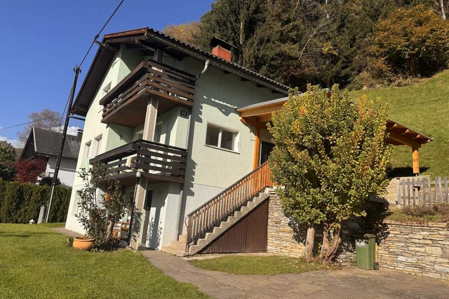 Gepflegtes Ein-oder Zweifamilienhaus mit Balkon, Terrasse &amp; Garage!, Haus-kauf, 285.000,€, 9800 Spittal an der Drau