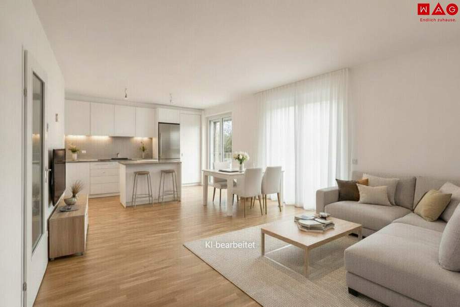 Nachhaltiges Wohnen am Mörikeweg dank effizientem Energiekonzept mit Deckentemperierung, Wohnung-kauf, 355.440,€, 4020 Linz(Stadt)