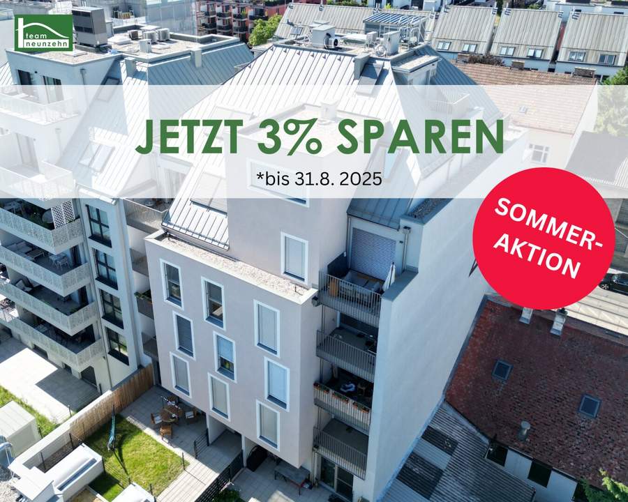 Über den Wolken .... Erstbezug im DG mit Terrasse und Küche in Bestlage unweit der U1 - Kagraner Platz - sofort beziehbar